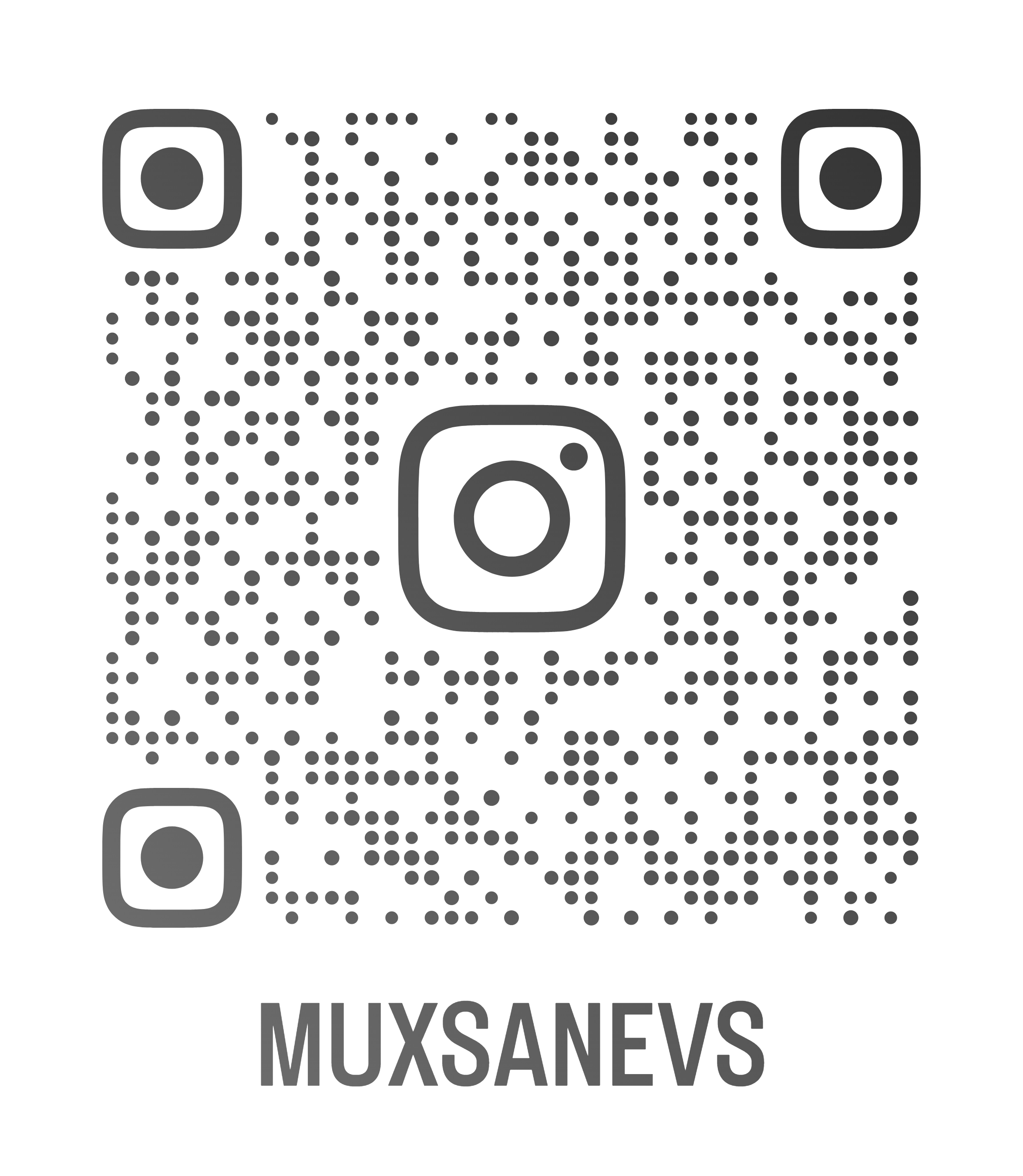 QR code for following us on instagram